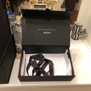 TWO AuMagnetic Neiman Marcus Gift Boxes - Matte, Black Size:  12"x7"x4"